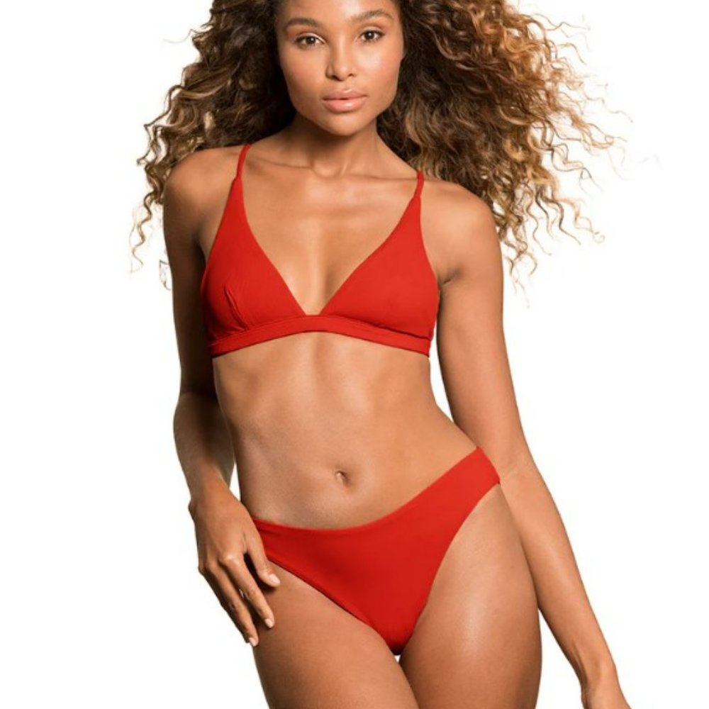 NWT MAAJI Red Camelia Sublimity Classic Bikini Bottom